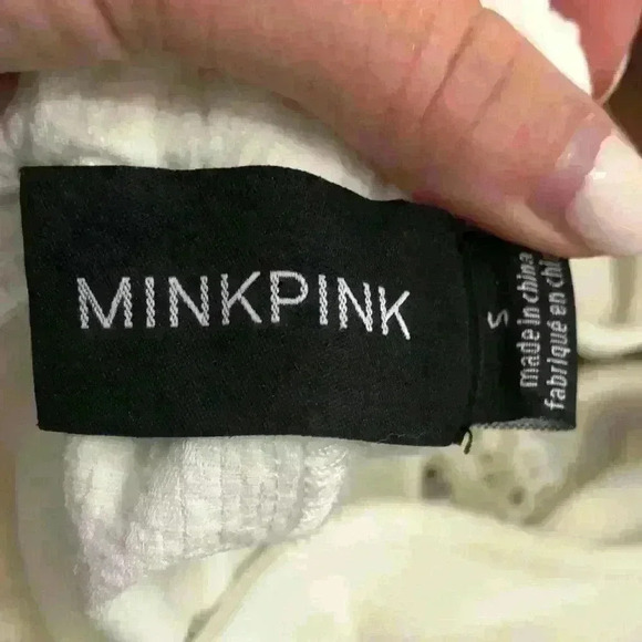 MINKPINK White Romper with Lace Detail - Picture 10 of 10